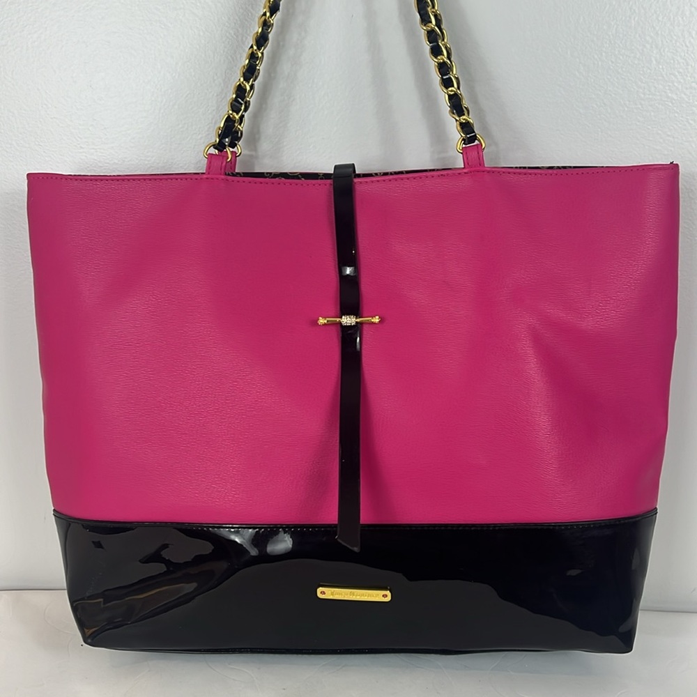 Juicy Couture Tote Bag in Pink and Black